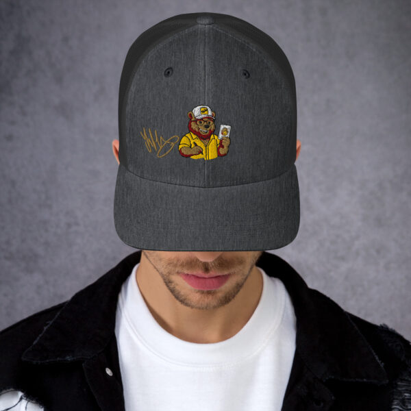 Gorra tipo trucker "Toño López Moreno", oso amarillo - Imagen 11