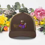 Gorra tipo trucker «Toño López Moreno», oso violeta - Imagen 14