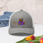 Gorra tipo trucker «Toño López Moreno», oso violeta - Imagen 21