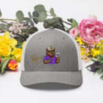 Gorra tipo trucker «Toño López Moreno», oso violeta - Imagen 20